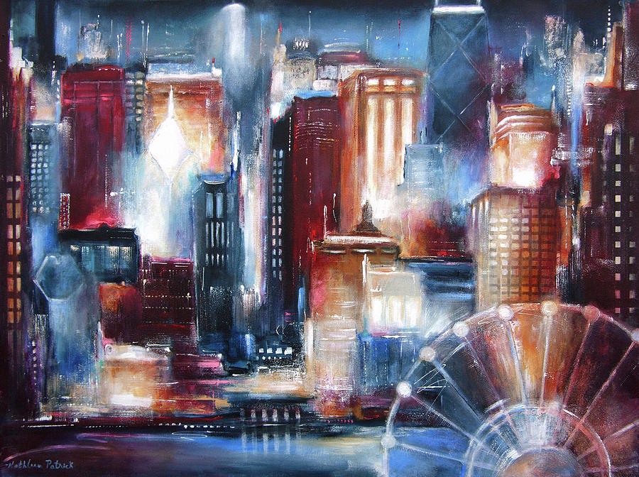 Chicago Painting - Chicago From the Lake #2 by Kathleen Patrick