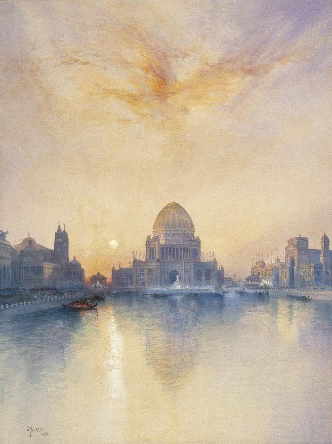 Chicago Worlds Fair #3 Painting by Thomas Moran