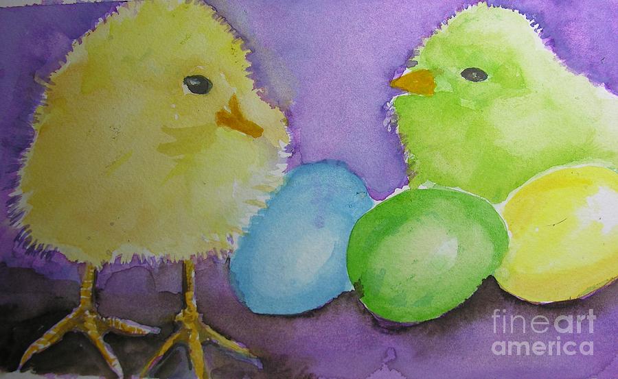 2 Hot Chicks Painting by Susan Blackaller-Johnson
