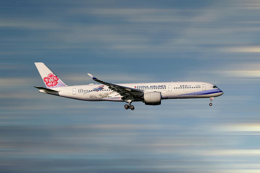 China Mixed Media - China Airlines Airbus A350-941 by Smart Aviation China Mixed Media - China Airlines Airbus A350-941 by Smart Aviation