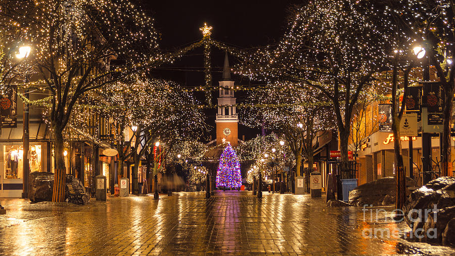 Christmas time on Church Street. #3 Photograph by New England Photography