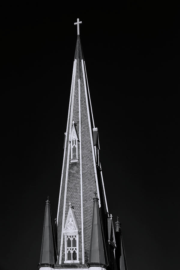 Church Steeple And Cross Photograph