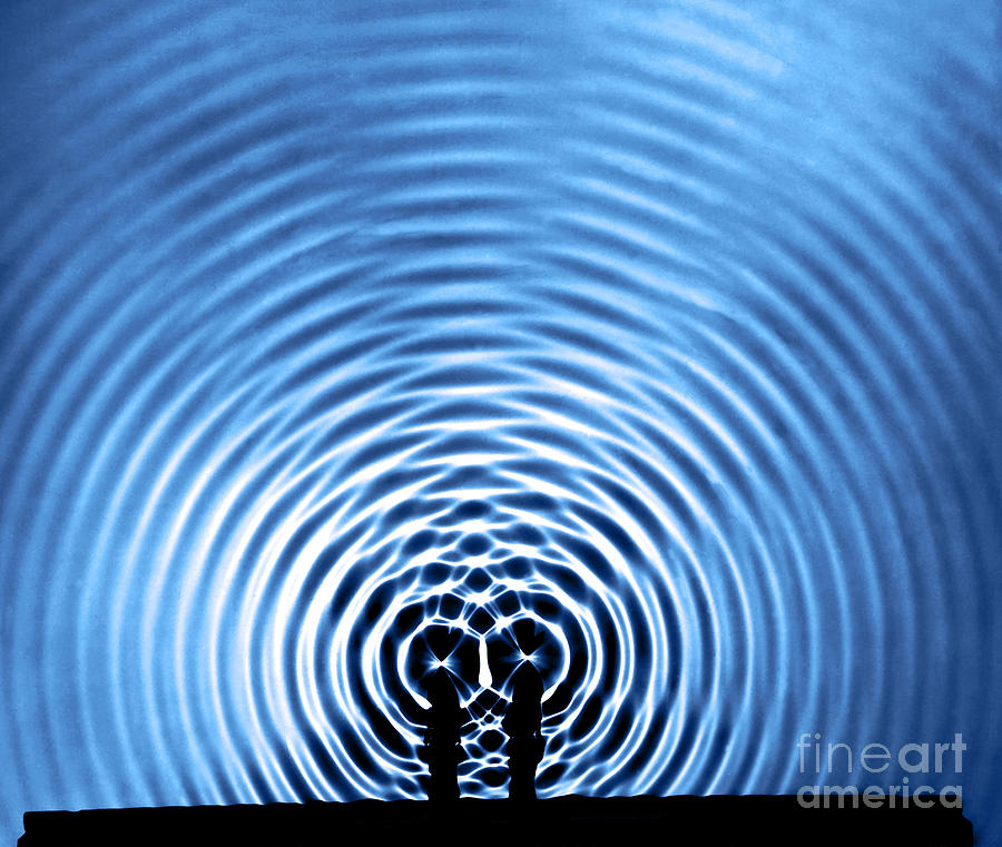 Pattern Photograph - Circular Wave Systems #1 by Berenice Abbott
