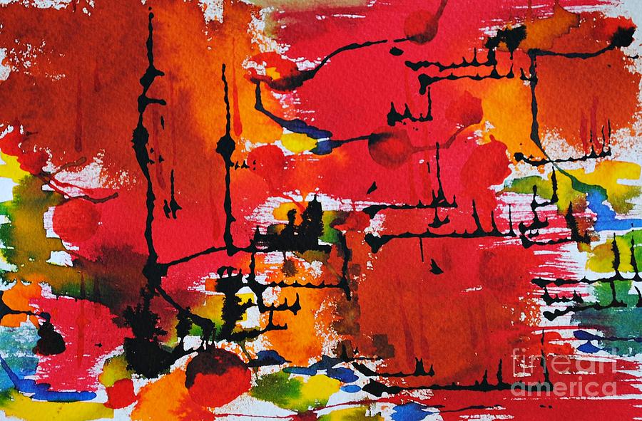 Abstract Painting - City lights #1 by Chani Demuijlder