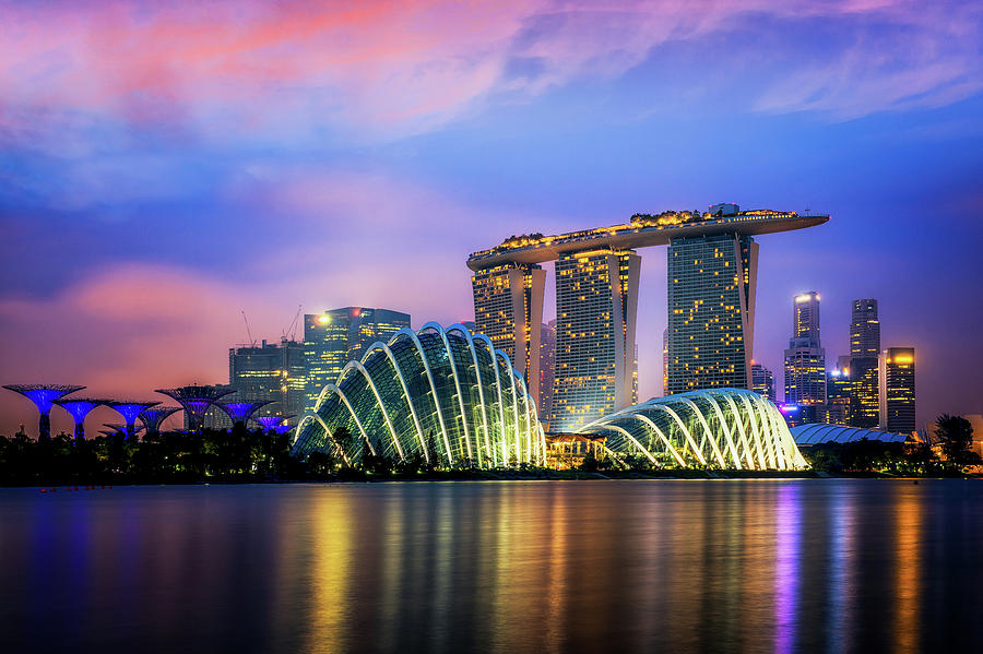 Cityscape of Singapore city #2 Photograph by Anek Suwannaphoom