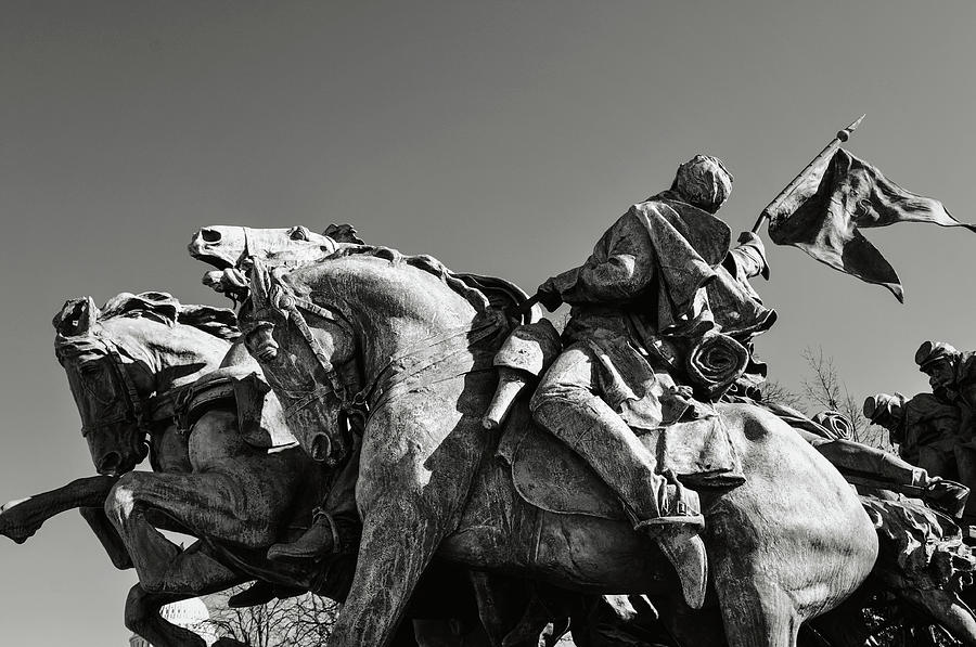 Civil War Statue Photograph