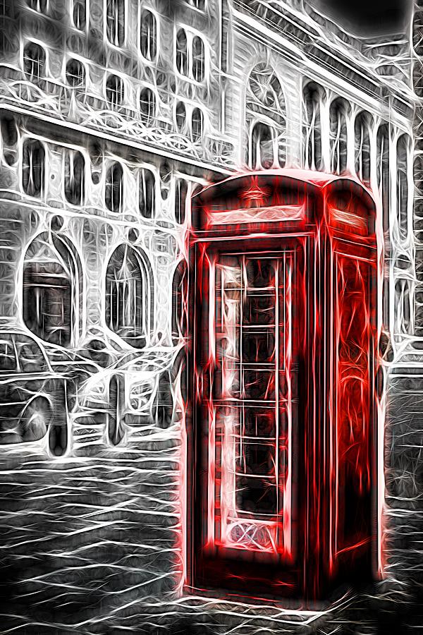 Neon Red London Telephone Box Photograph by John Williams