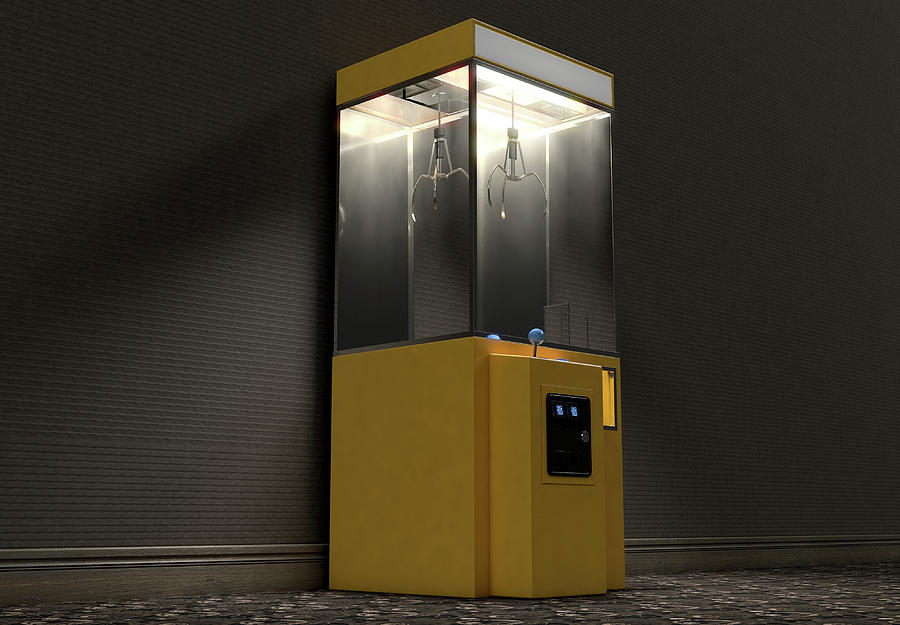 Claw Digital Art - Claw Arcade Game In Room 2 by Allan Swart Claw Digital Art - Claw Arcade Game In Room 2 by Allan Swart