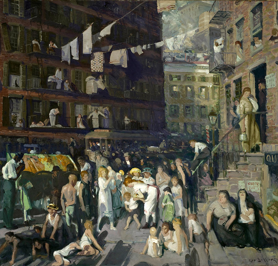 George Bellows Painting - Cliff Dwellers #4 by George Bellows
