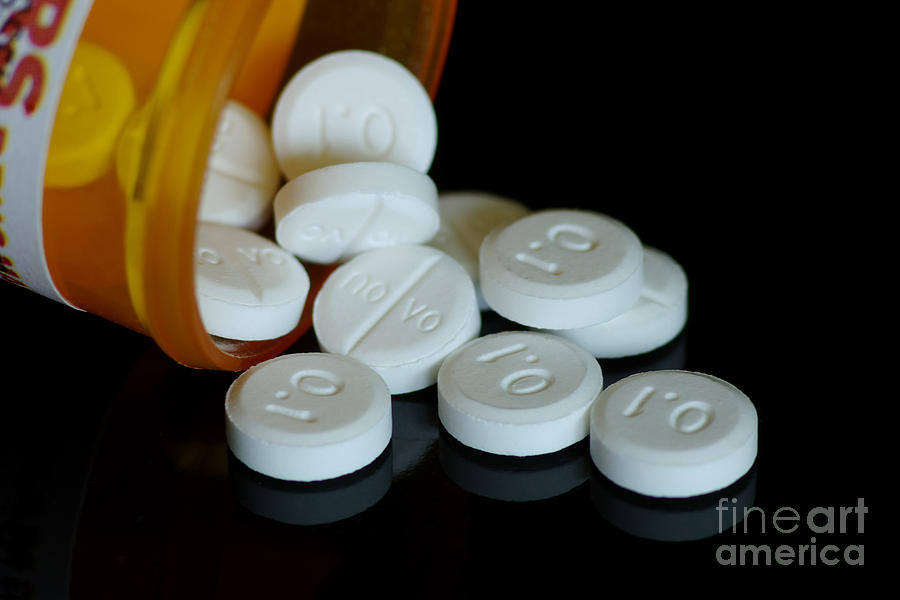 Clonidine 0.1 Mg Pills #2 Photograph by Scimat