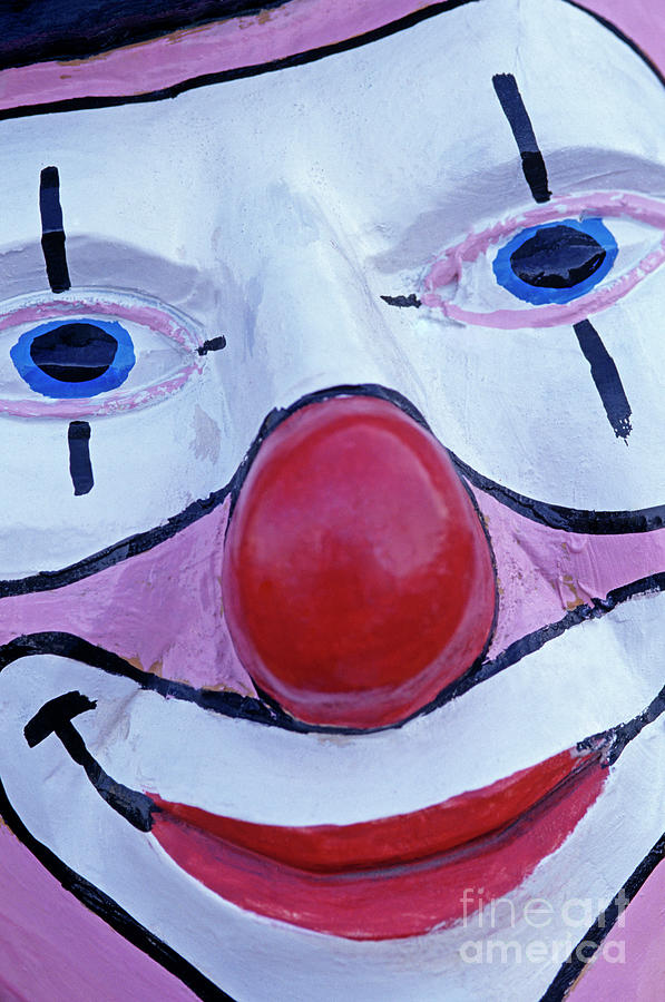 Close-up Smiling Clown  #3 Photograph by Jim Corwin