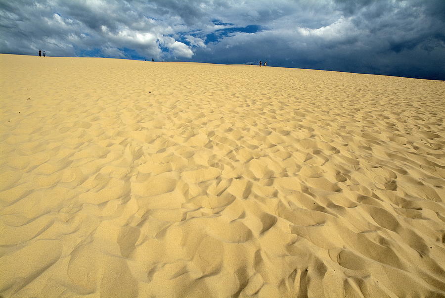 Pattern Photograph - Clouds over the Great Dune of Pyla on the Bassin dArcachon #2 by Sami Sarkis