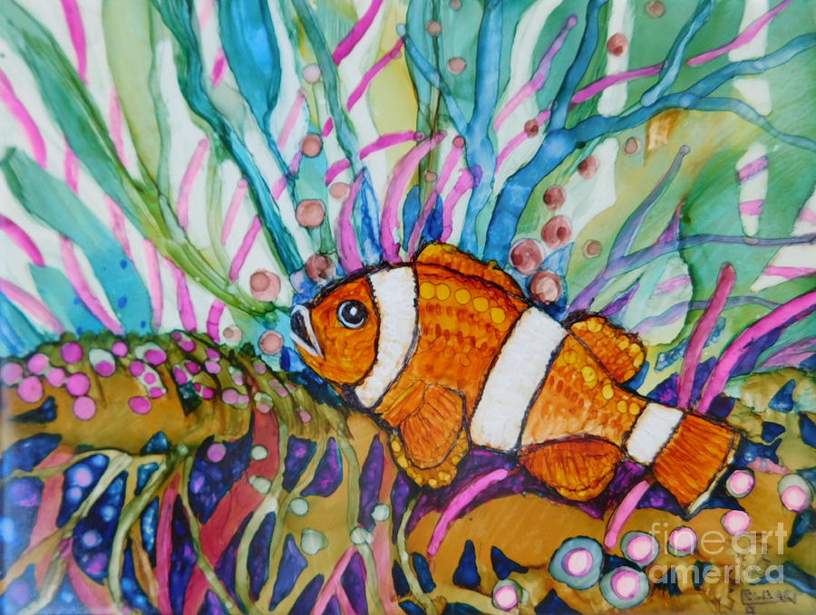 Clown Fish #2 Painting by Joan Clear
