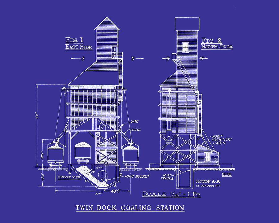 Coaling Station #2 Drawing by Brad Brailsford