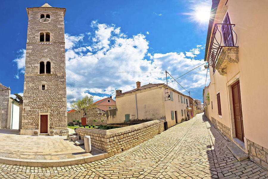 Cobbled street of Nin panoramic view #2 Photograph by Brch Photography