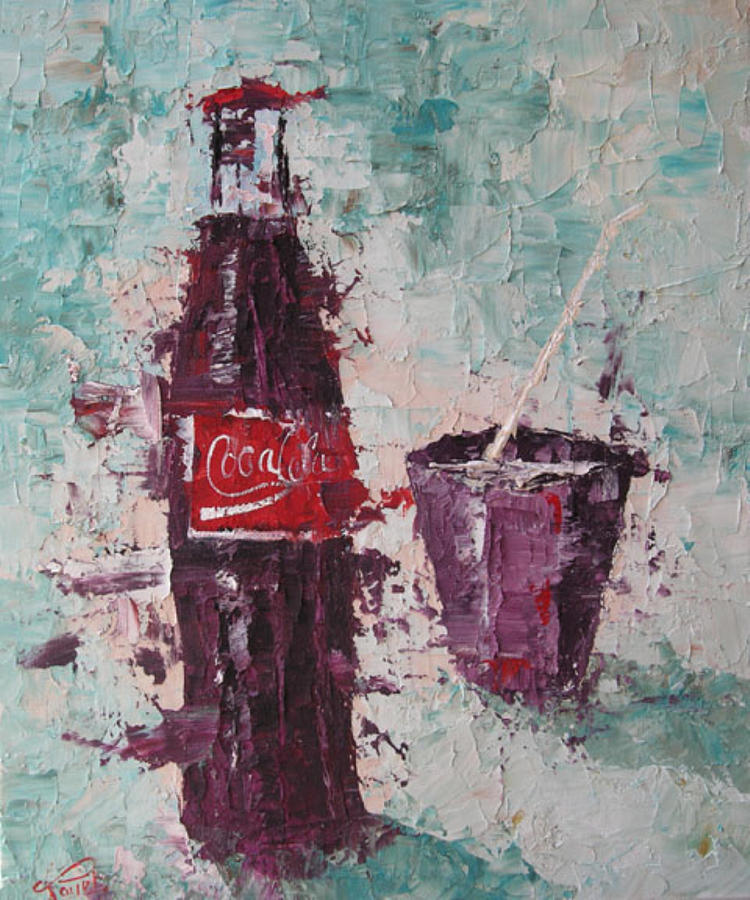 Coca cola bottle #2 Painting by Frederic Payet