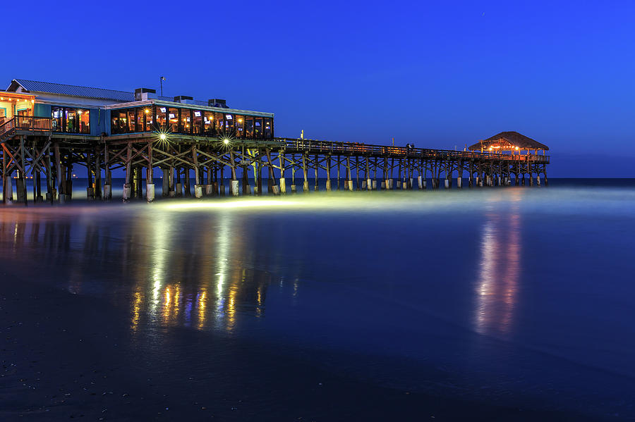 Cocoa Beach Pier at Twilight #2 Photograph by Stefan Mazzola