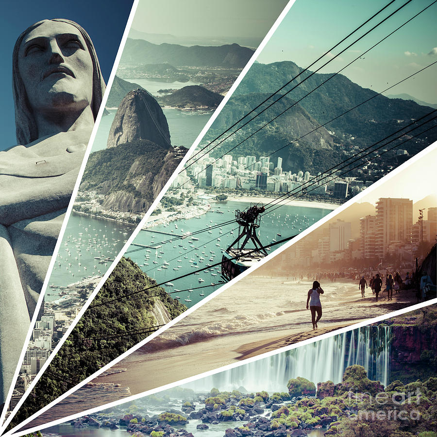 Collage of Rio de Janeiro Photograph by Mariusz Prusaczyk | Fine Art ...