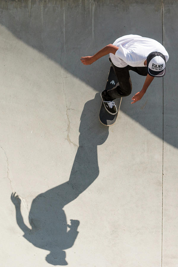 Colombian Skater Cris Arevalo at Pala Skatepark San Diego Califo Photograph by Adam Rainoff