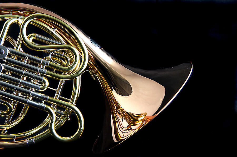 Color French horn #2 Photograph by M K Miller