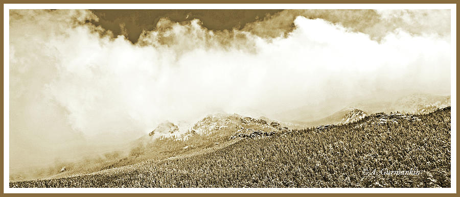 Colorado Rocky Mountain View, Snow Squall #2 Photograph by A Macarthur Gurmankin