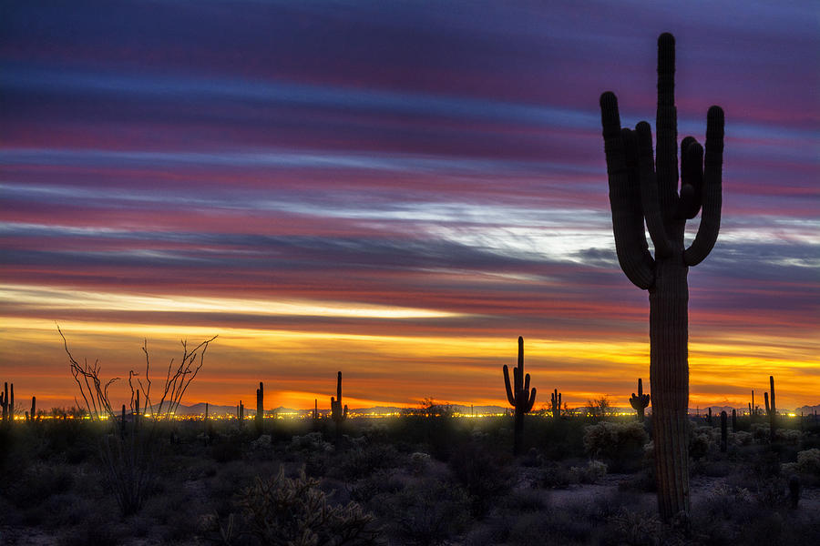 Sunset Photograph - Colorful Desert Skies  #2 by Saija Lehtonen