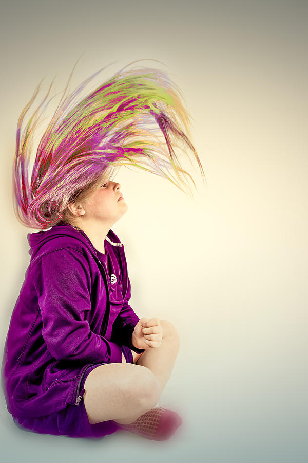 Colorful hair #2 Photograph by Peter Lakomy