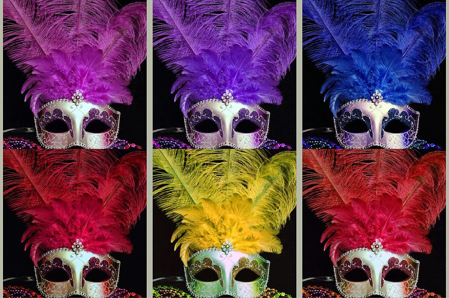 Colorful Mardi Gras Masks #2 Photograph by Sheila Kay McIntyre
