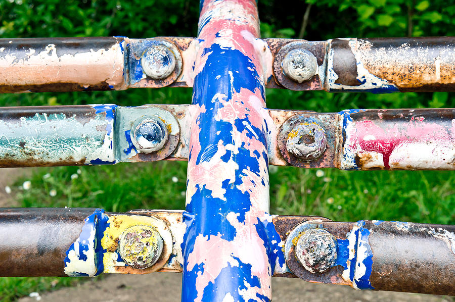 Colorful metal #2 Photograph by Tom Gowanlock