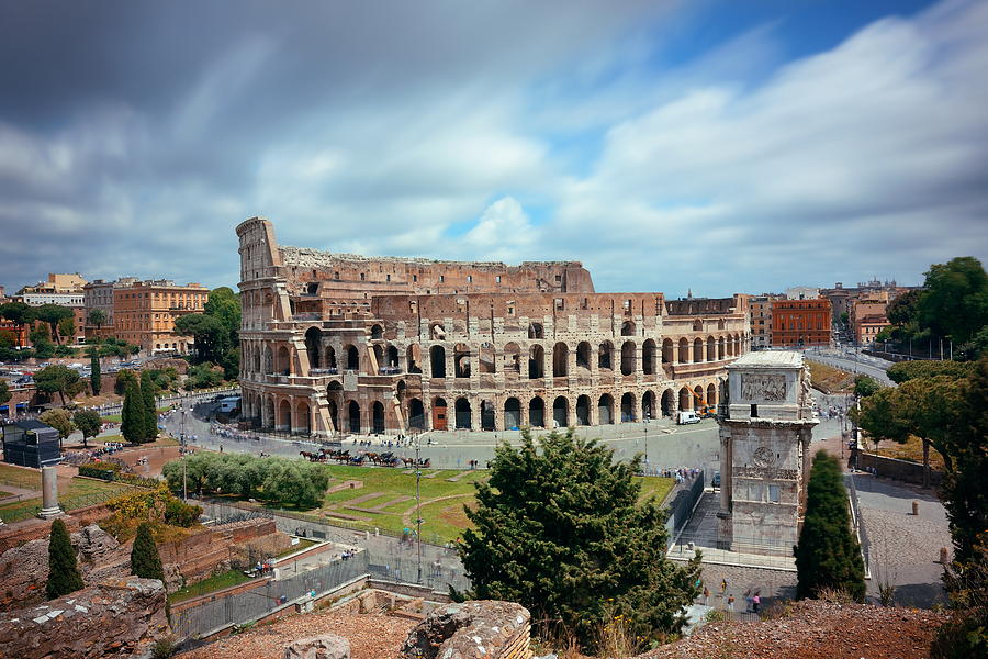 Colosseum in Rome #2 Photograph by Songquan Deng