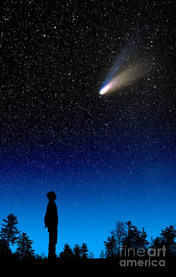 Comet Hale-bopp #2 Photograph by Larry Landolfi