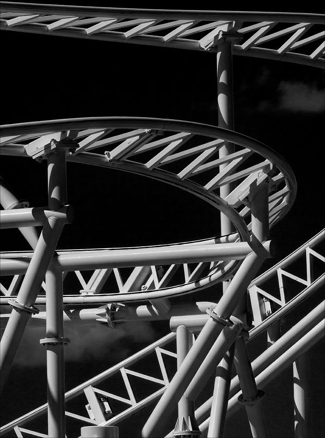 Coney Island Detail of Ride #2 Photograph by Robert Ullmann