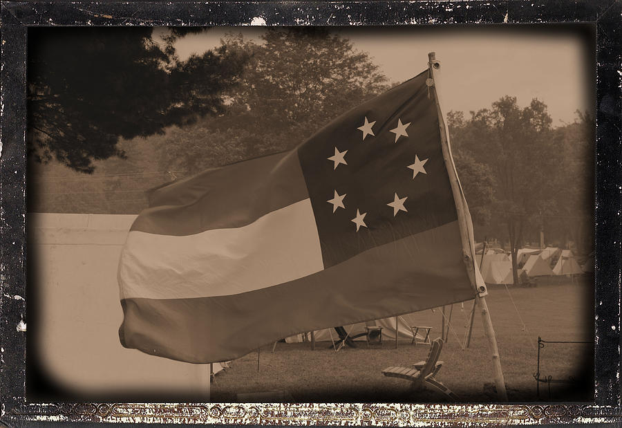 Civil War Photograph - Confederate Camp #2 by Tommy Anderson