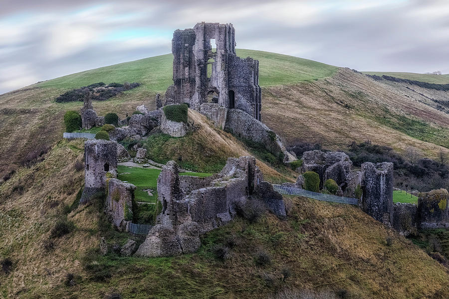 Castle Photograph - Corfe Castle - England #2 by Joana Kruse
