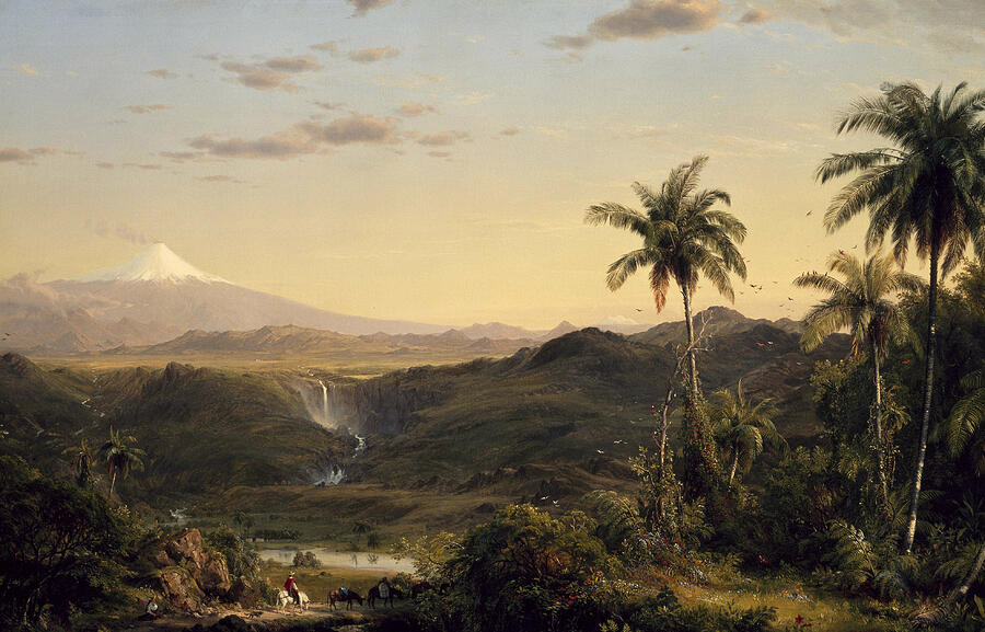 Frederic Edwin Church Painting - Cotopaxi, year 1855 by Frederic Edwin Church
