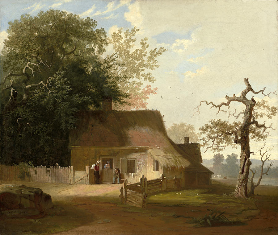Cottage Scenery #2 Painting by George Caleb Bingham