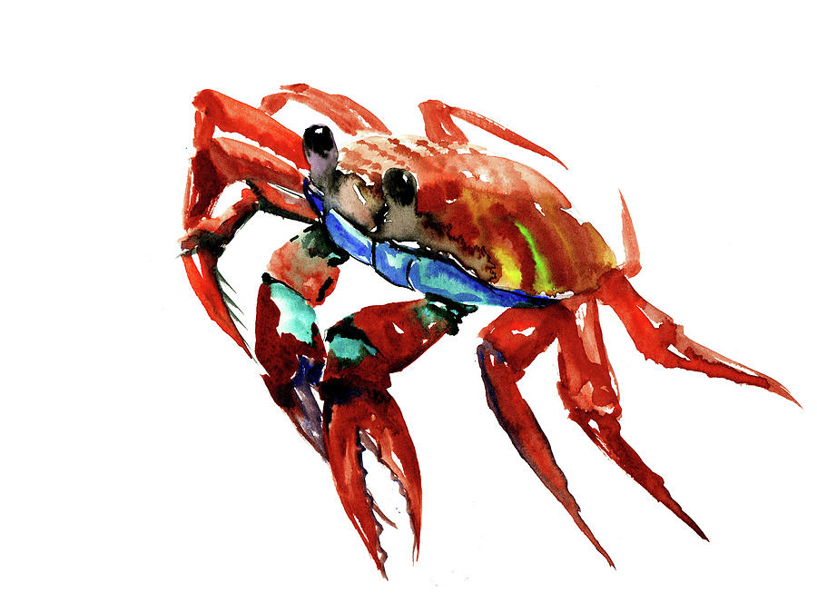 Crab #2 Painting by Suren Nersisyan