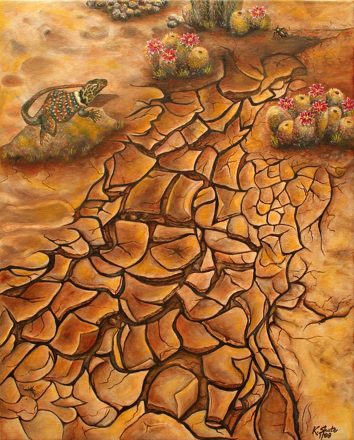 Mud Painting - Crackin Up by Kathy Shute Mud Painting - Crackin Up by Kathy Shute