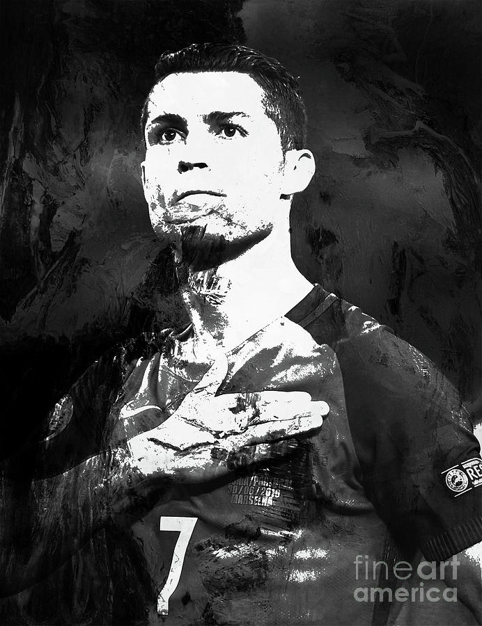 Cristiano Ronaldo Oki Painting By Gull G Pixels