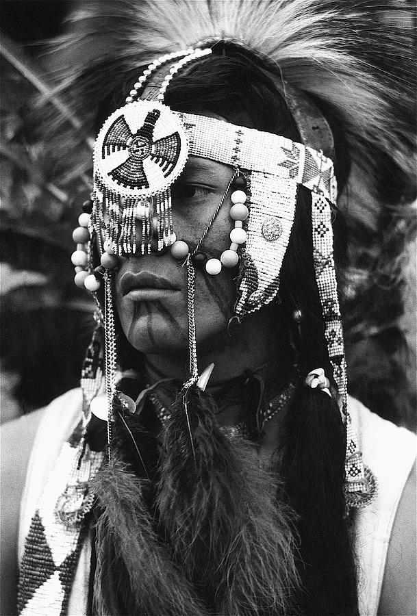 Crow Native American Traditional Dress Rodeo Gallup New Mexico 1969 #4 Photograph by David Lee Guss