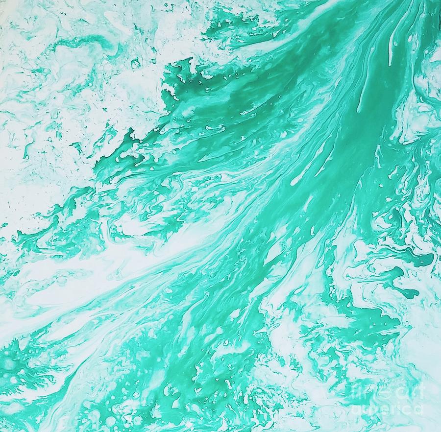 Crystal wave 5 Painting by Kumiko Mayer