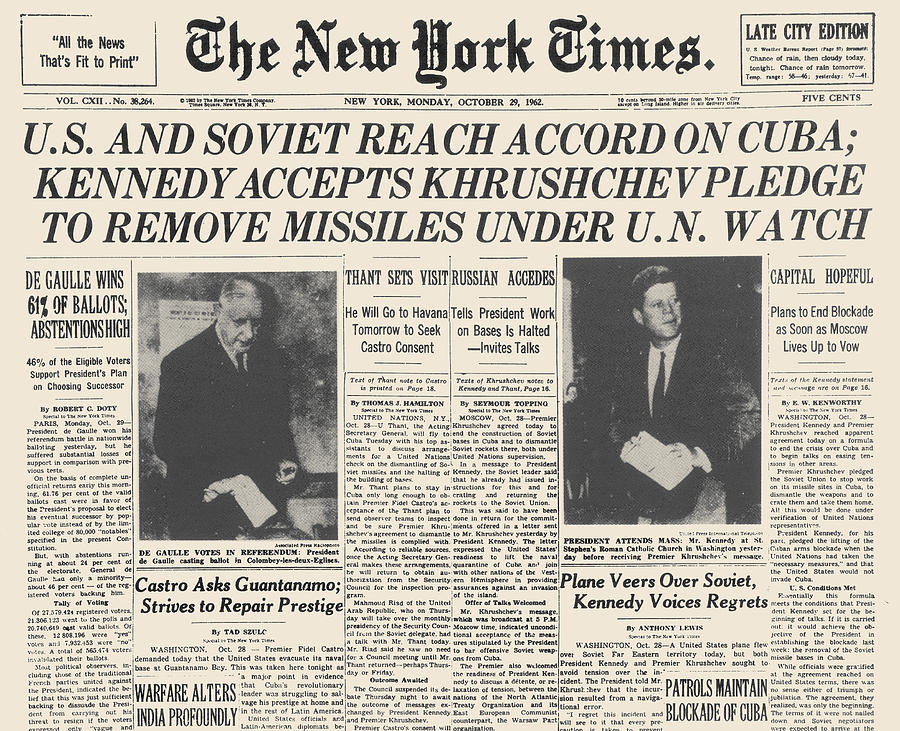 Cuban Missile Crisis, 1962 #3 Photograph by Granger