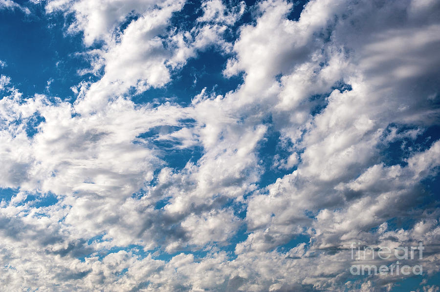 Cumulus Clouds with Blue Sky #3 Photograph by Jim Corwin