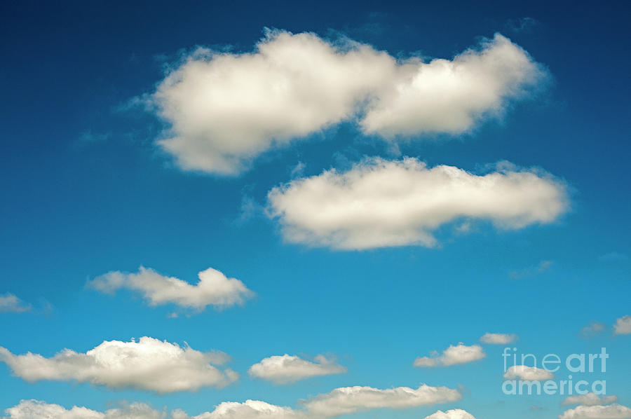 Cumulus Clouds with Natural Patterns #2 Photograph by Jim Corwin