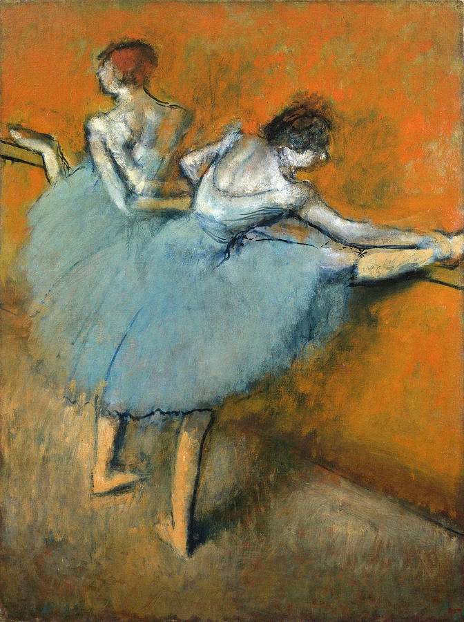Dancers At The Barre #1 Painting by Edgar Degas