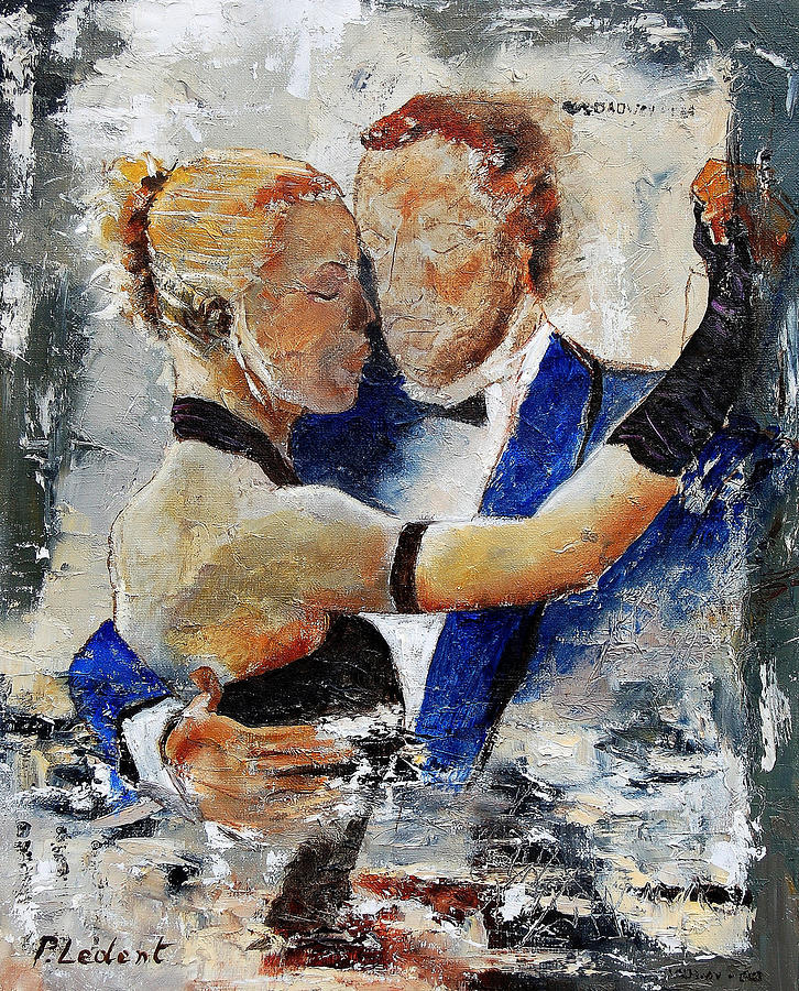 Dancing tango #1 Painting by Pol Ledent