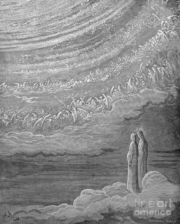 Paradise #4 Drawing by Gustave Dore