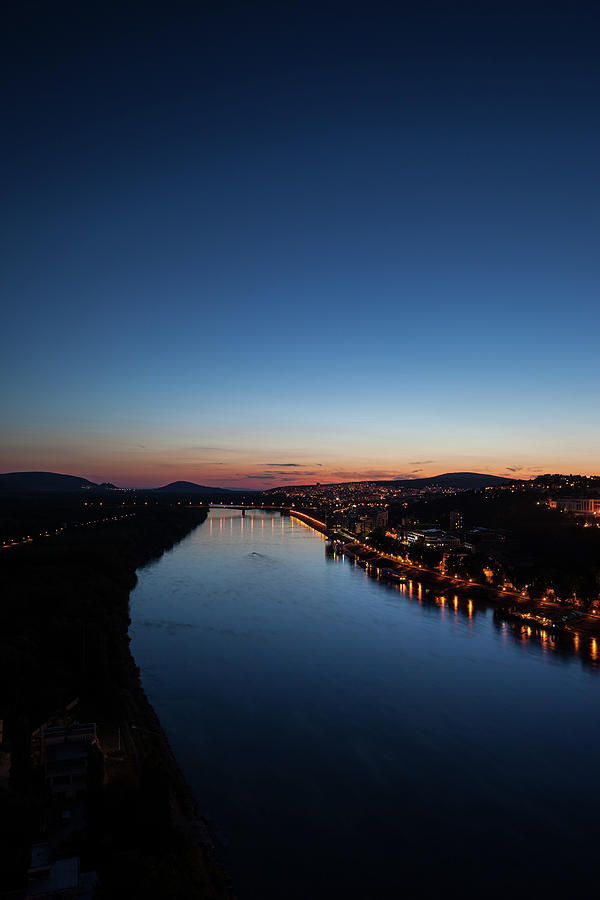 Danube River at Twilight #2 Photograph by Artur Bogacki