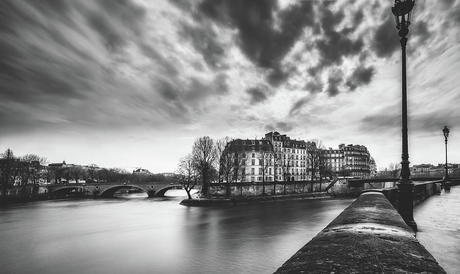 Dark Clouds Over Paris Photograph by Mountain Dreams - Fine Art America