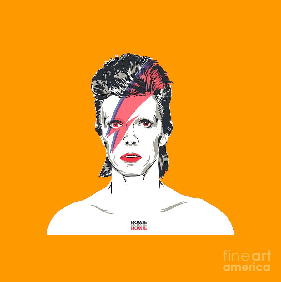 David Bowie Digital Art by Kelly Zadroka - Fine Art America